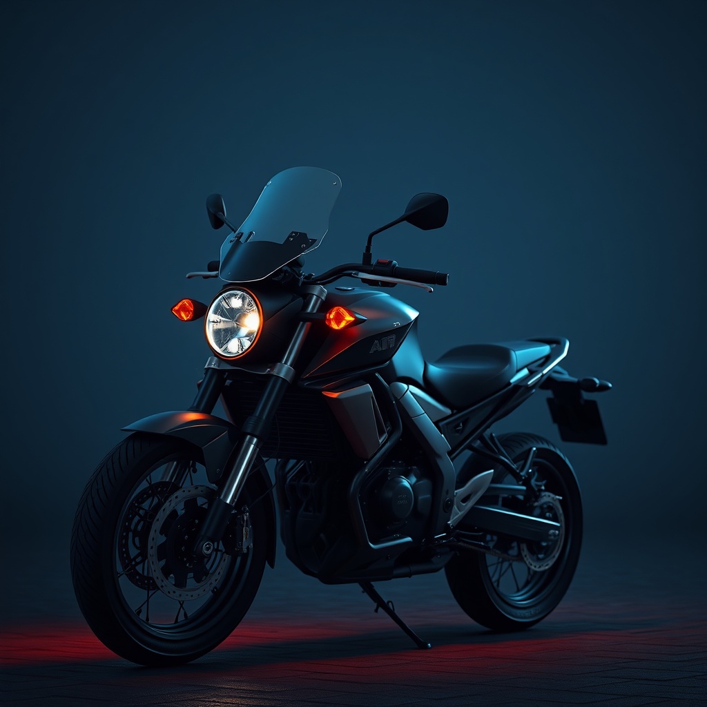 Bir kepenk motorunun yanında